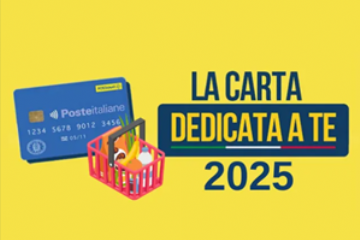 Carta dedicata a te&quot; 2025 - pubblicazione della lista dei beneficiari
